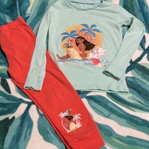 Disney princess Moana toddler girls snug fit pajama 4